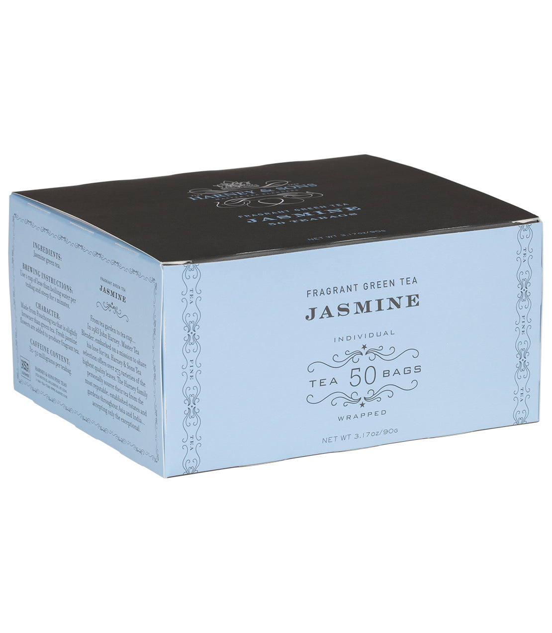 Jazmín, caja de 50 bolsitas de té envueltas
