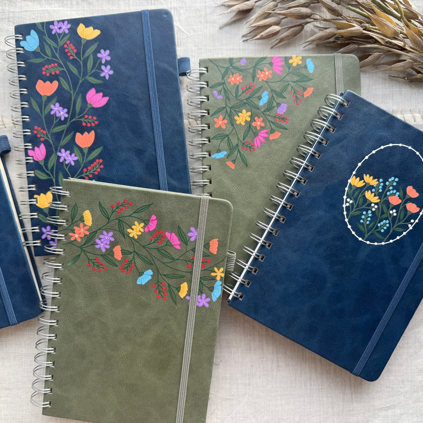 One of a Kind Lined Spiral Journal