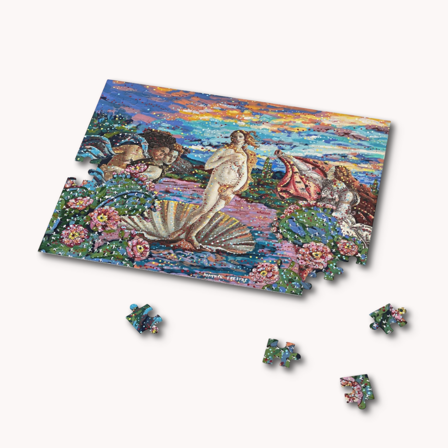 Desert Birth Of Venus Fine Art Puzzle