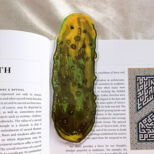 Pickle Die Cut Acrylic Bookmark ( Large )