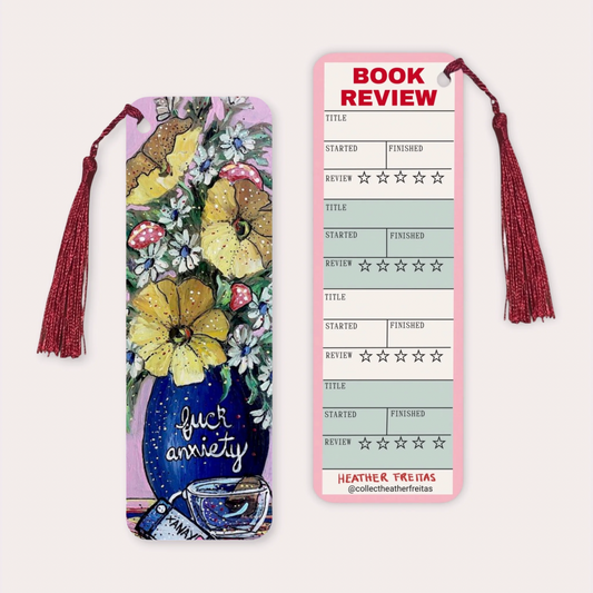 Fuck Anxiety Soft Touch Premium Bookmark
