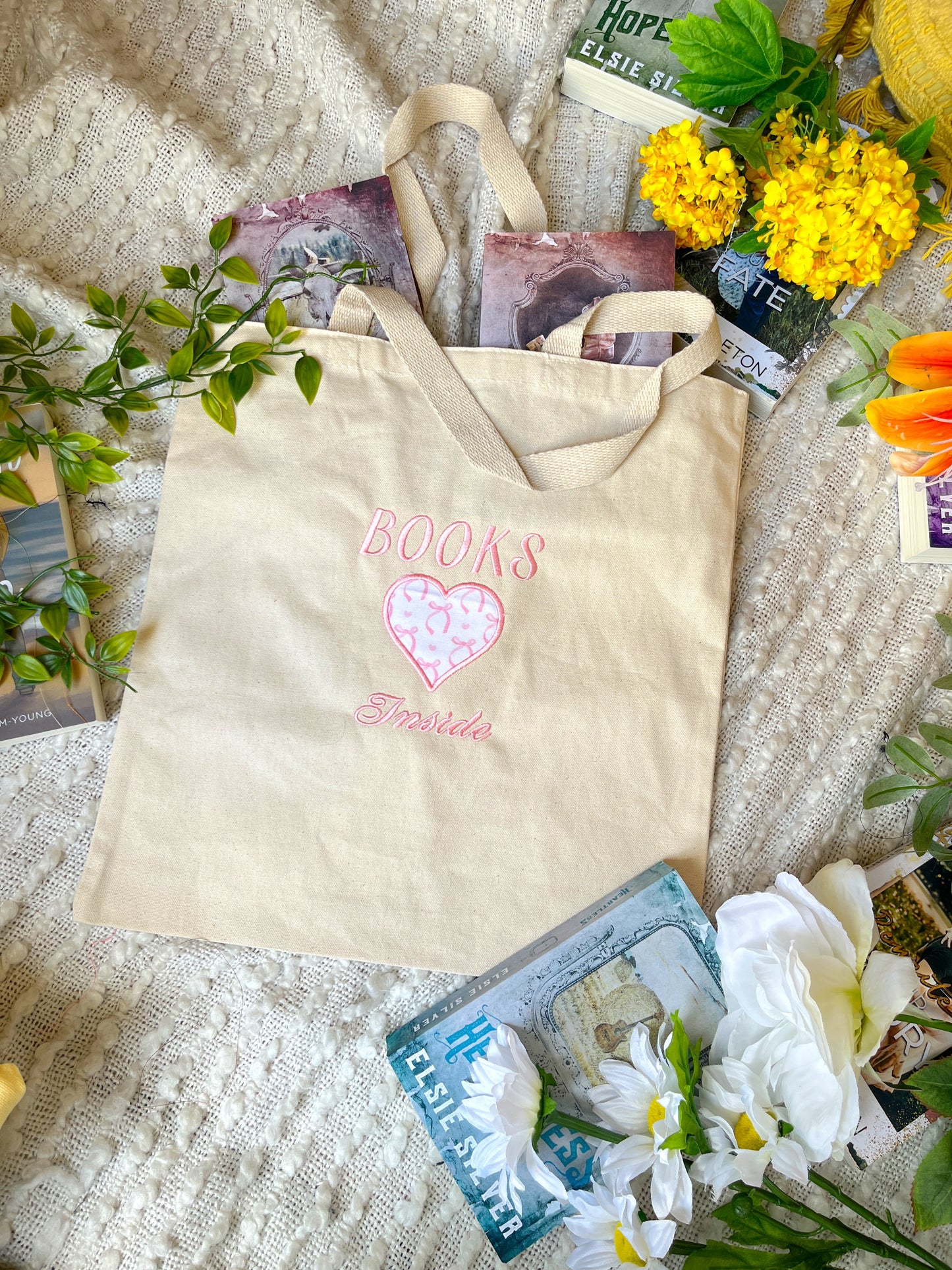 Books Inside- Tote Bag