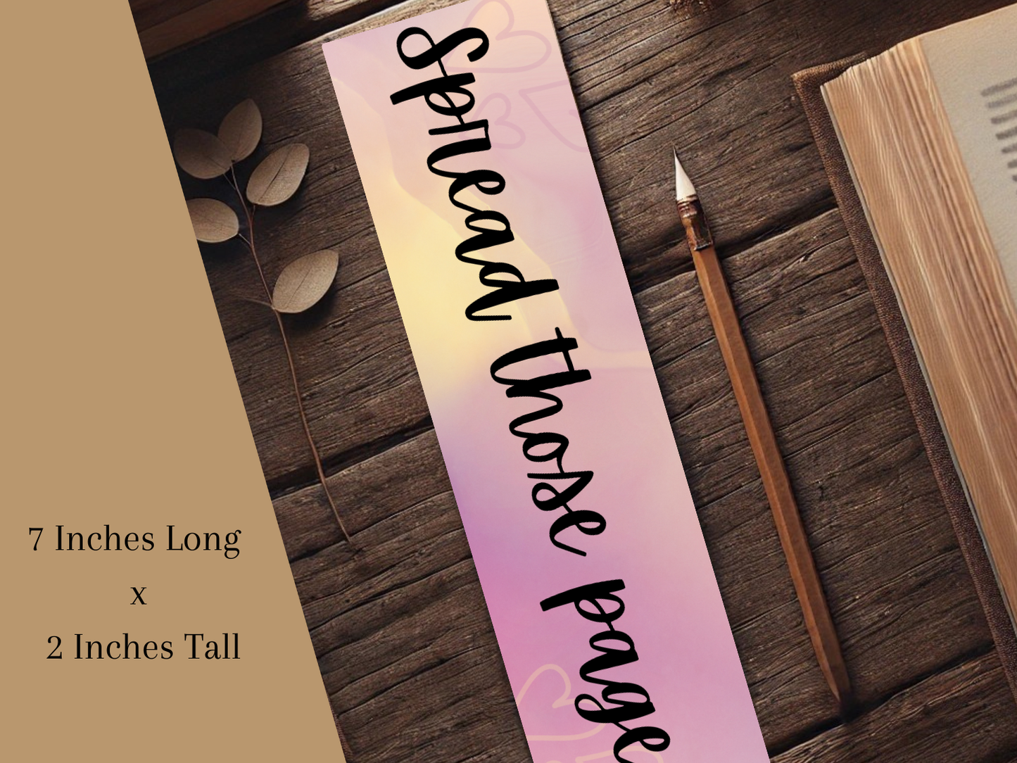 Spread Those Pages Bookmark | Spicy Bookish Gift | Smutty Romance Bookmark | Laminated Bookmark | Book Girlie Merch