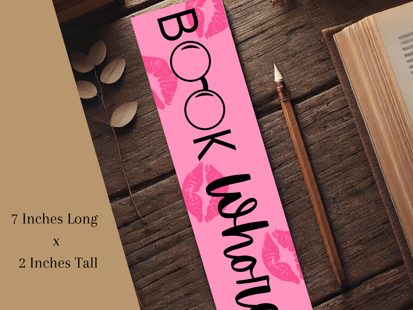 Book Whore Bookmark | Laminated Bookmark | Funny Bookish Gift | Sassy Page Marker | Aesthetic Reading Accessory