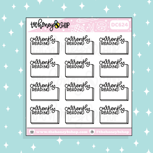 Currently Reading Doodle Sticker