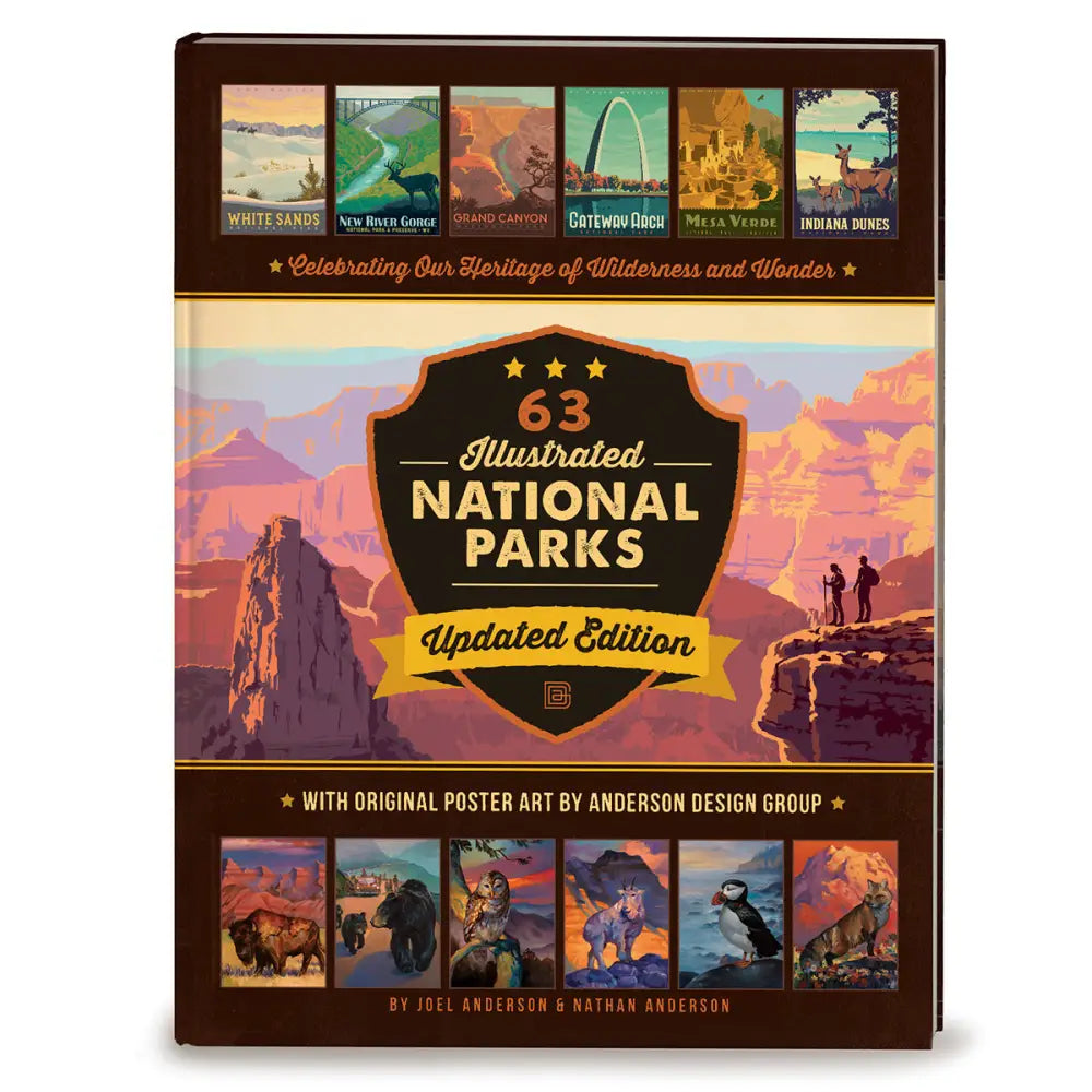 63 National Parks: Updated Edition HARD COVER Coffee Table Book (Best Seller!) Hard Cover Book Books and Gifts