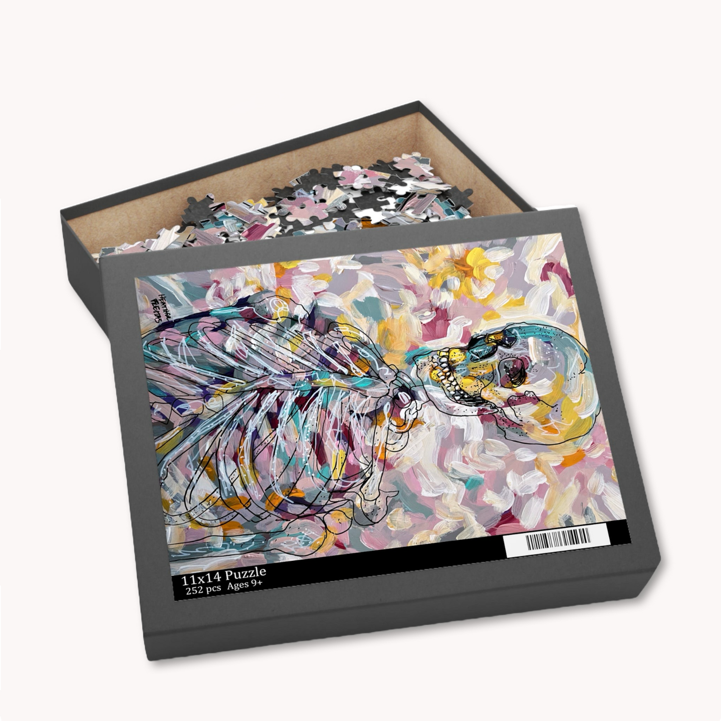 Pastel Skeleton Fine Art Puzzle
