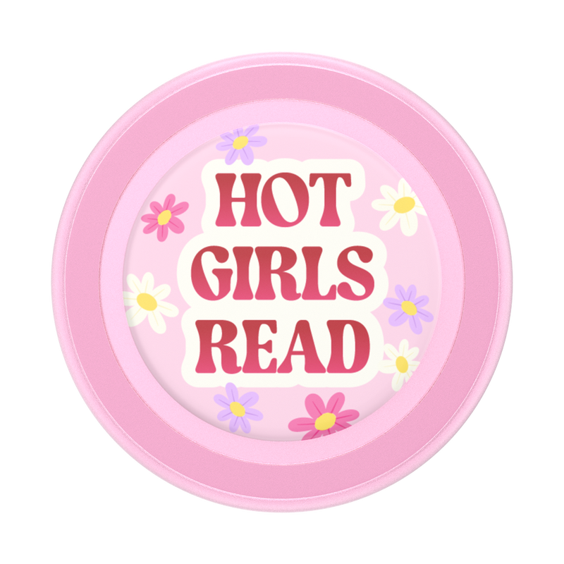 PopSockets MagSafe Phone Grip - Hot Girls Read Pink