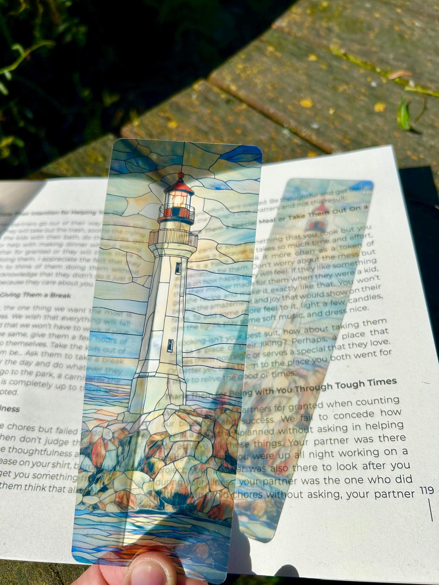 Lighthouse Bookmark - Handcrafted Coastal Design - Unique Book Marker - Perfect Gift for Beach Lovers & Ocean Enthusiasts