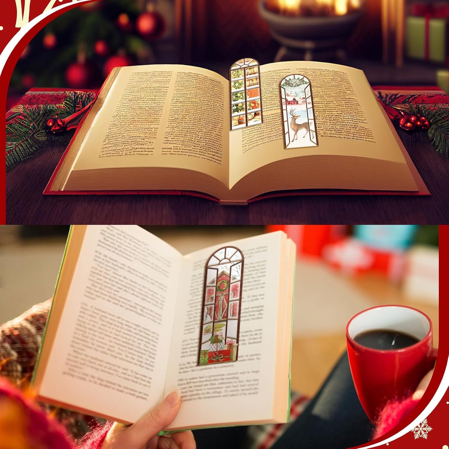 Christmas-Themed Bookmark – Single Bookmark