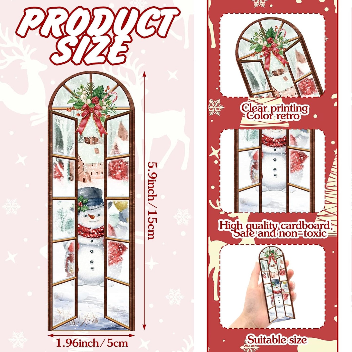 Christmas-Themed Bookmark – Single Bookmark