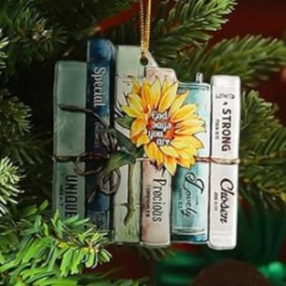 Book Lovers Christmas Ornament – Single Ornament