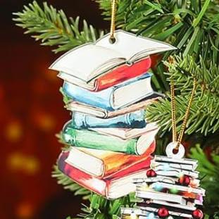 Book Lovers Christmas Ornament – Single Ornament