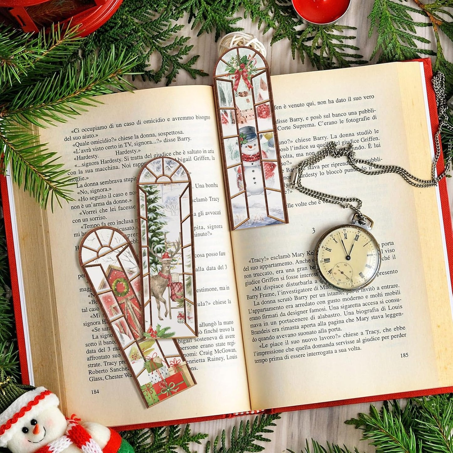 Christmas-Themed Bookmark – Single Bookmark