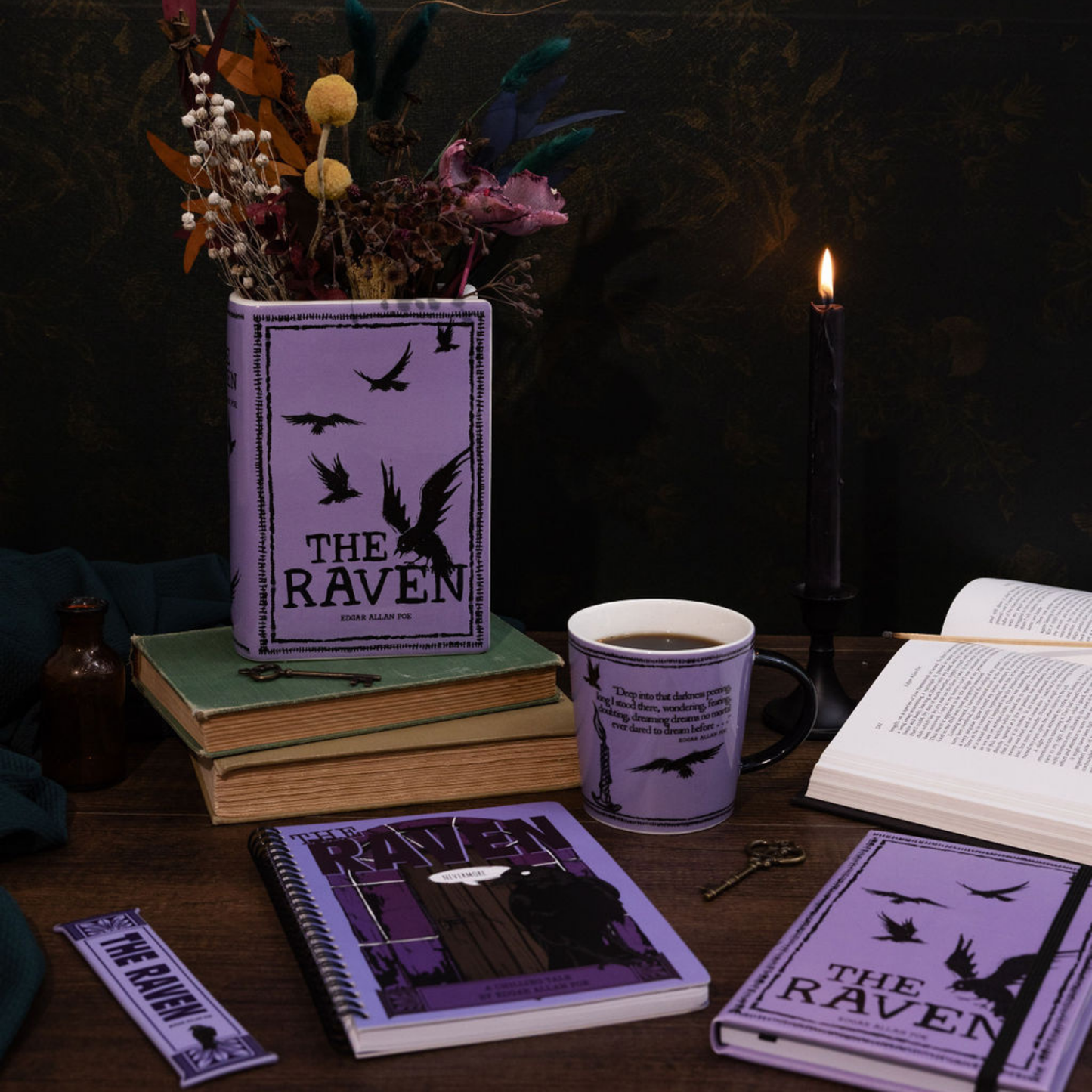 Large Book Vase, The Raven