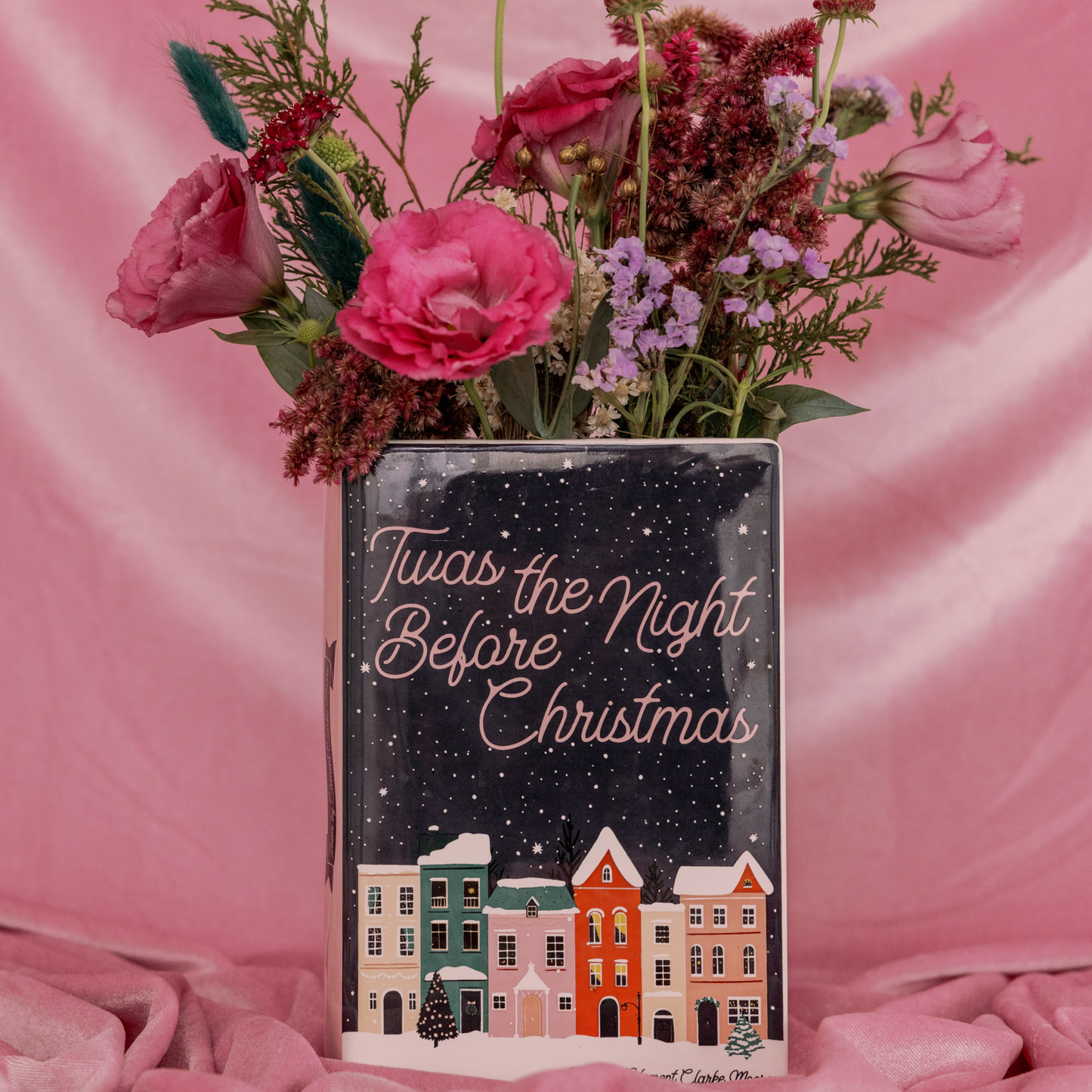 Large Book Vase, Twas the Night Before Christmas