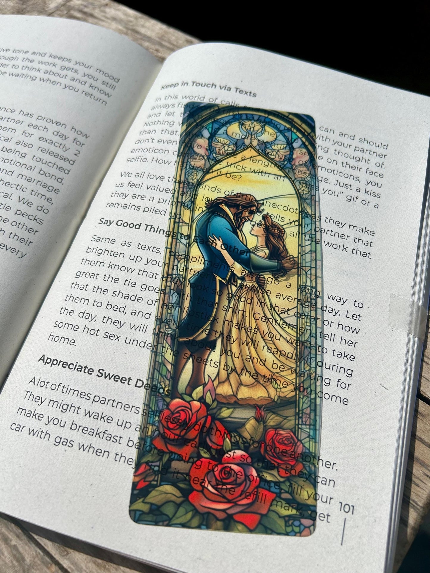 Enchanted Bookmark – Beauty and the Beast Inspired, Fairy Tale Book Accessory, Magical Gift for Book Lovers & Diz Fans