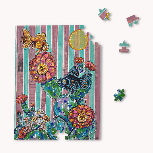 Cactus Goldfish Fine Art Puzzle