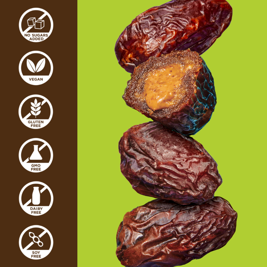 Almond Butter Filled Medjool Date Snack Packs - 10 unit/case