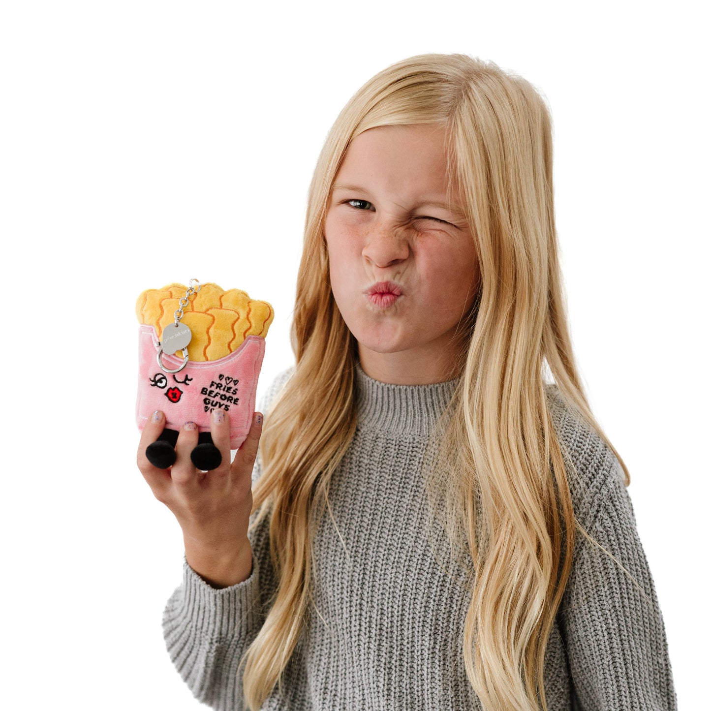 Plush Fries Bag Charm  Soft Cuddly Toy Funny Cute Gift