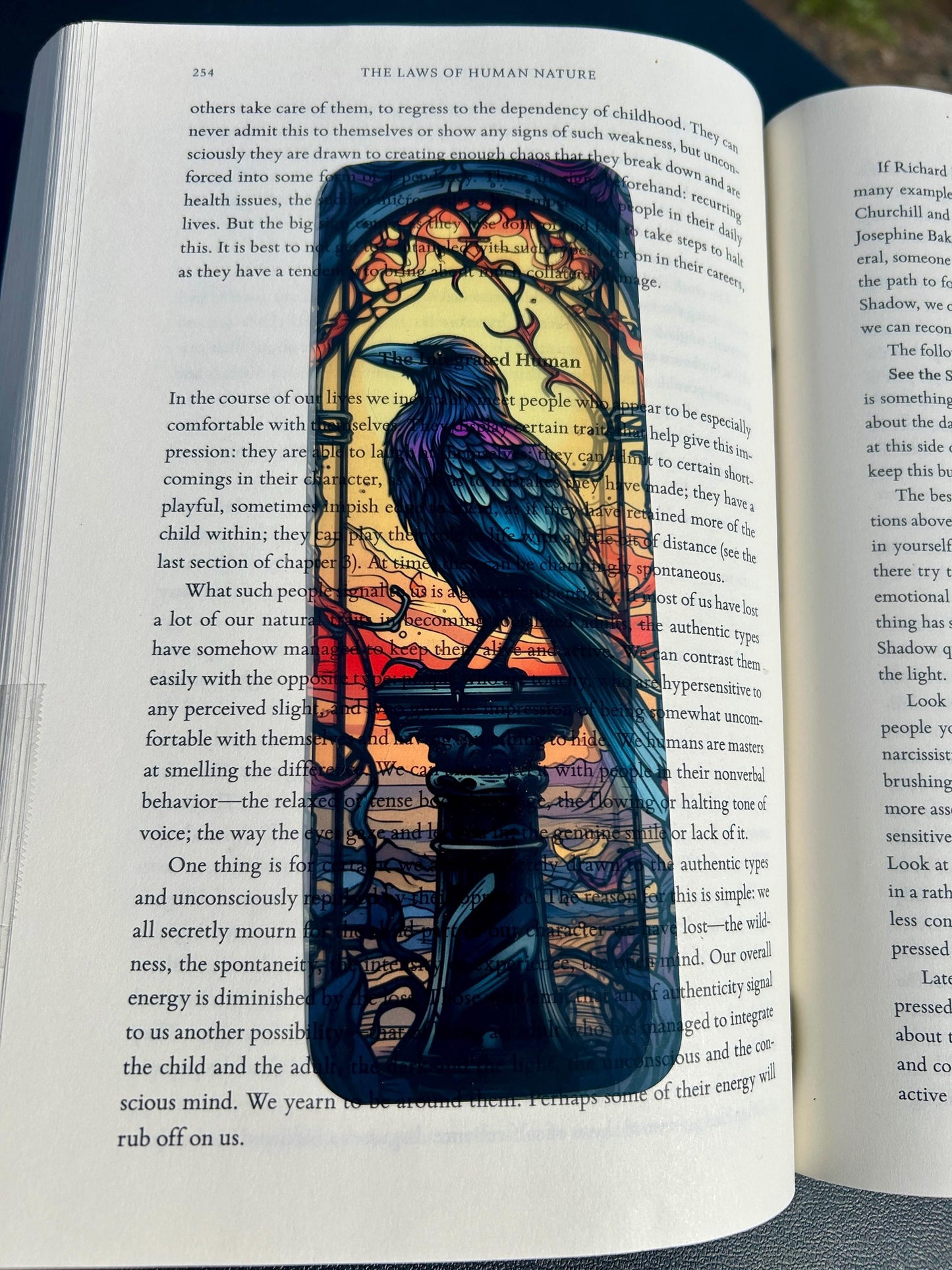 Dark Raven Bookmark – Gothic Bird in Flight Fantasy Art for Dark Fiction Readers, Myth Lovers