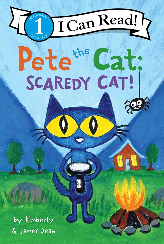 Pete the Cat: Scaredy Cat!: A Halloween Book for Kids (I Can Read Level 1) by James Dean, Kimberly Dean