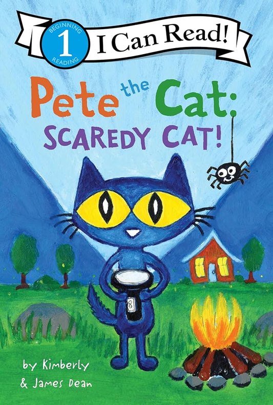 Pete the Cat: Scaredy Cat!: A Halloween Book for Kids (I Can Read Level 1) by James Dean, Kimberly Dean