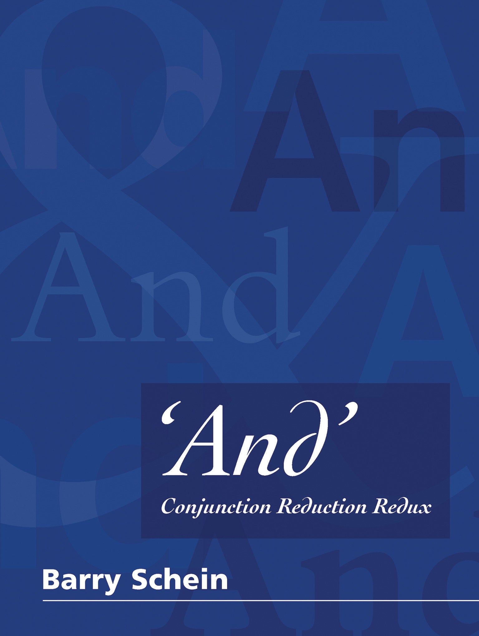 'And' - Conjunction Reduction Redux