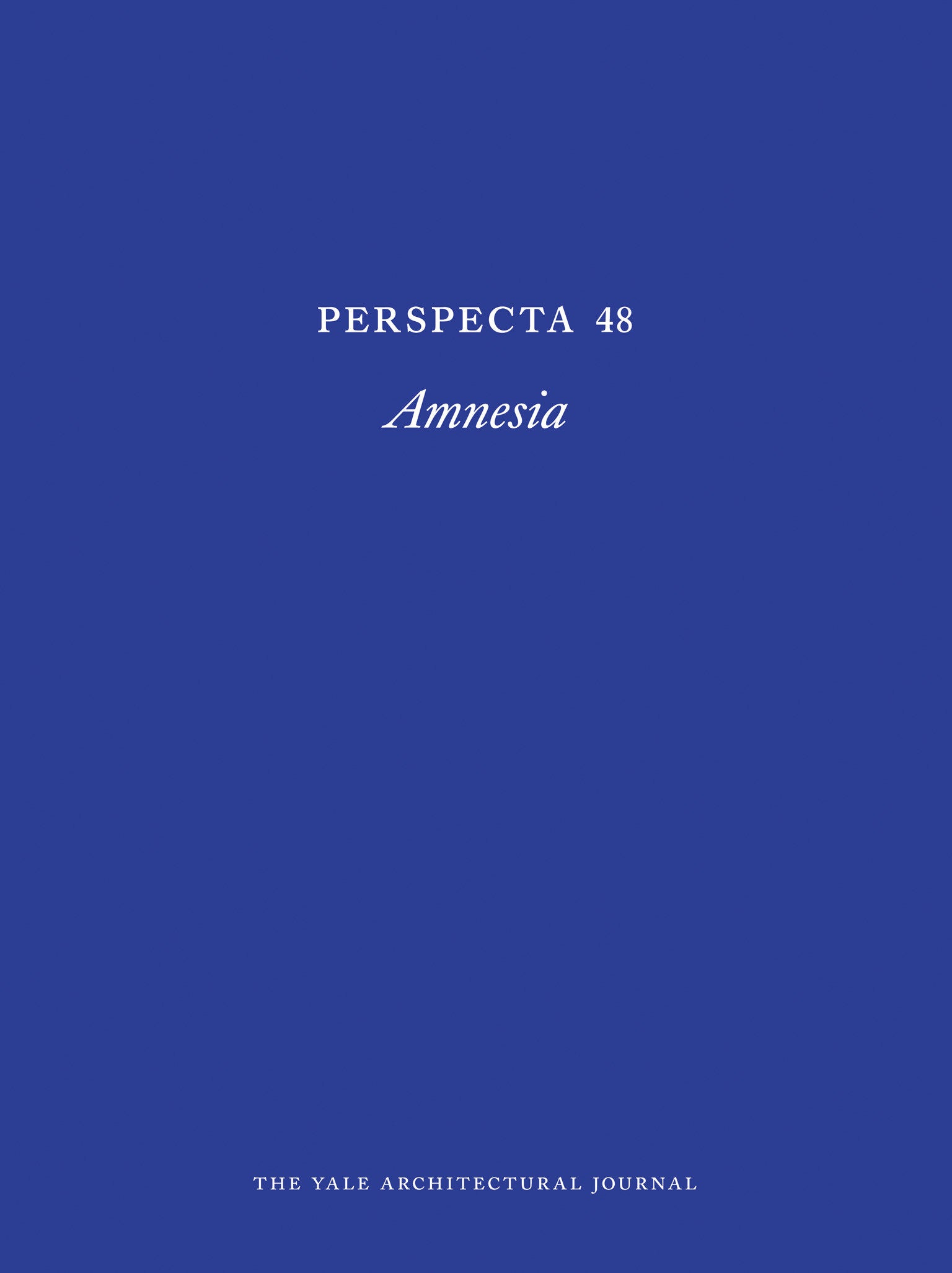 Perspecta 48 - Amnesia (Perspecta)