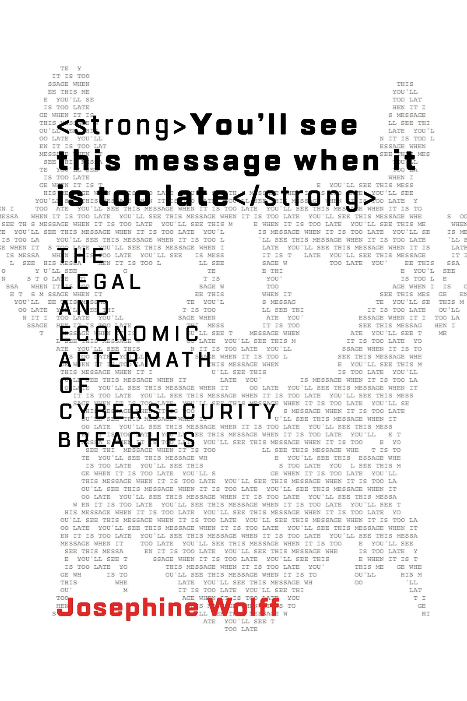 You'll See This Message When It Is Too Late - The Legal and Economic Aftermath of Cybersecurity Breaches (Information Policy)
