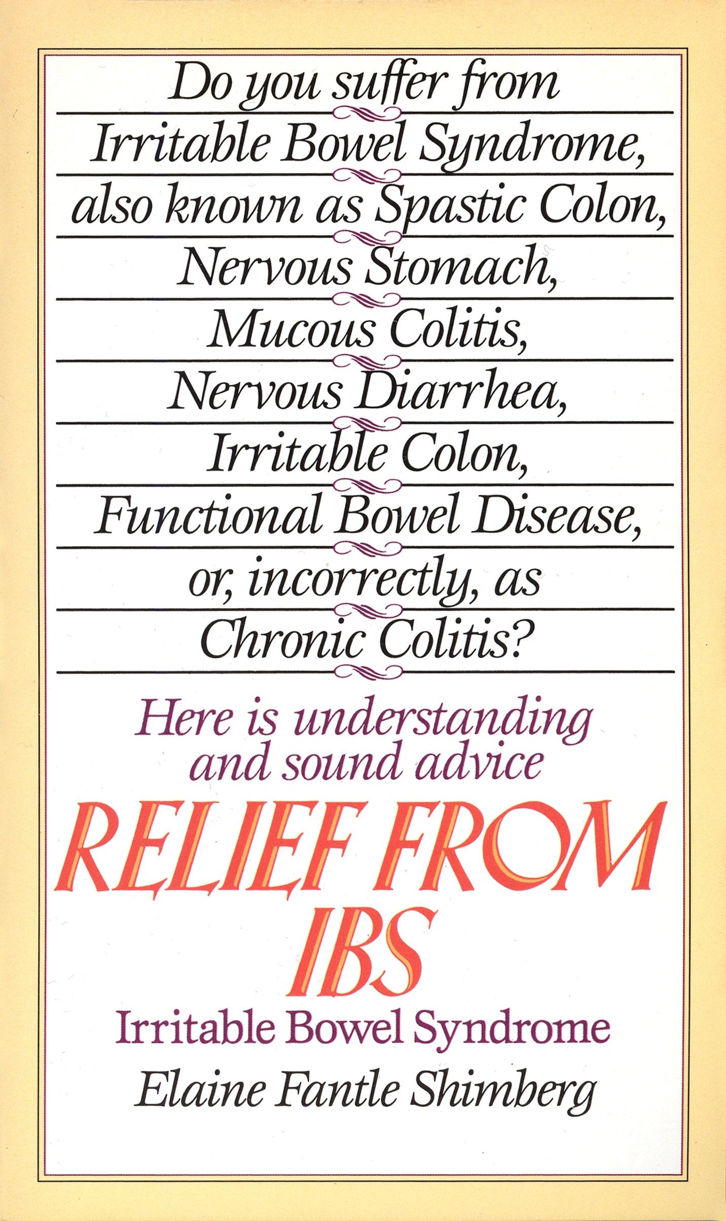 Relief from IBS