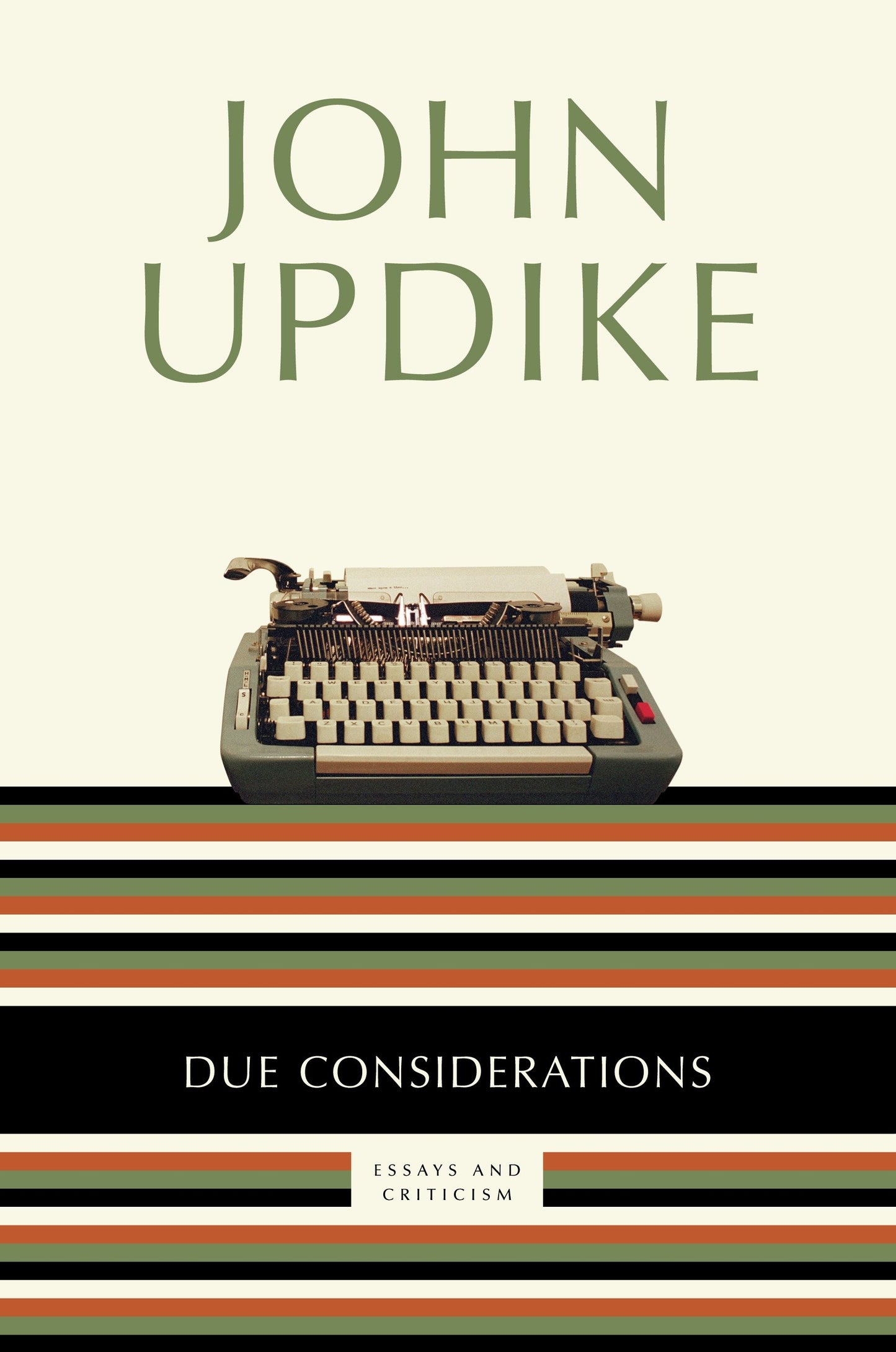 Due Considerations - Essays and Criticism