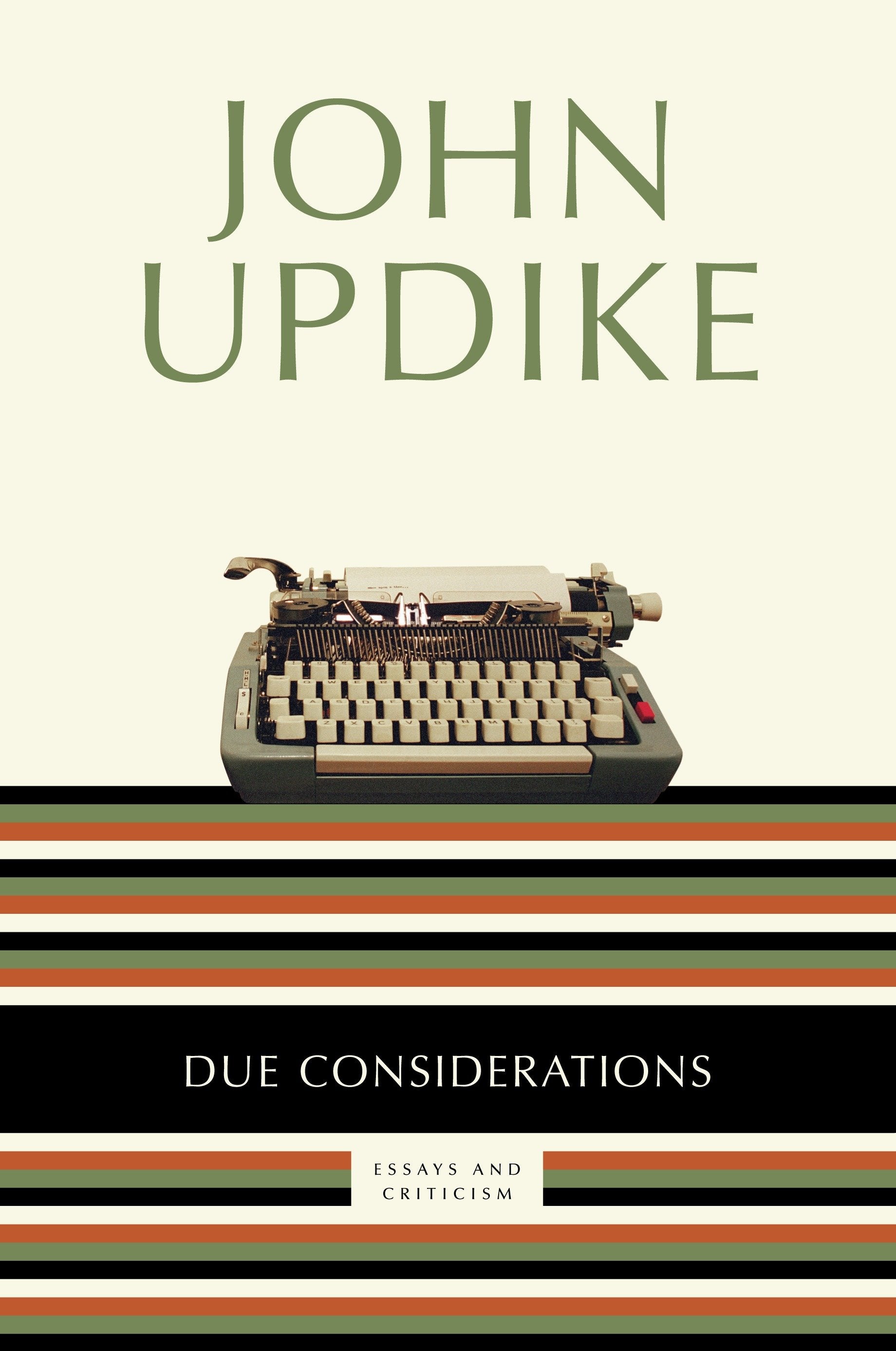 Due Considerations - Essays and Criticism