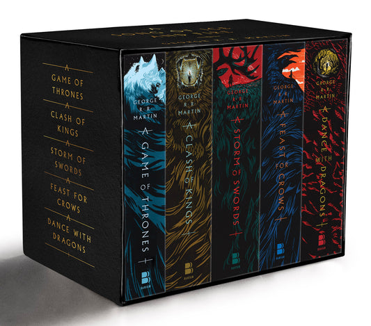 George R. R. Martin's A Game of Thrones 5-Book Boxed Set (Song of Ice and Fire Series) - A Game of Thrones, A Clash of Kings, A Storm of Swords, A Feast for Crows, and A Dance with Dragons (A Song of Ice and Fire)