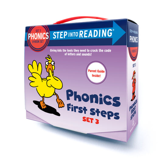 Step into Reading Set 3 Phonics First Steps Box Set - Includes 8 easy-to-decode books and Parent Guide (Step into Reading)