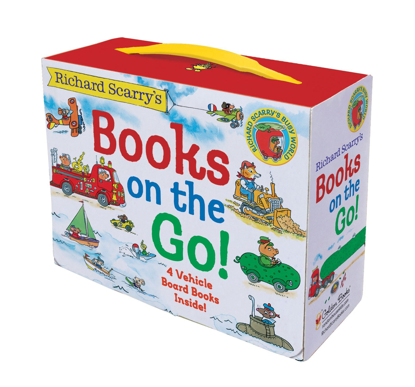 Richard Scarry's Books on the Go - 4 Board Books