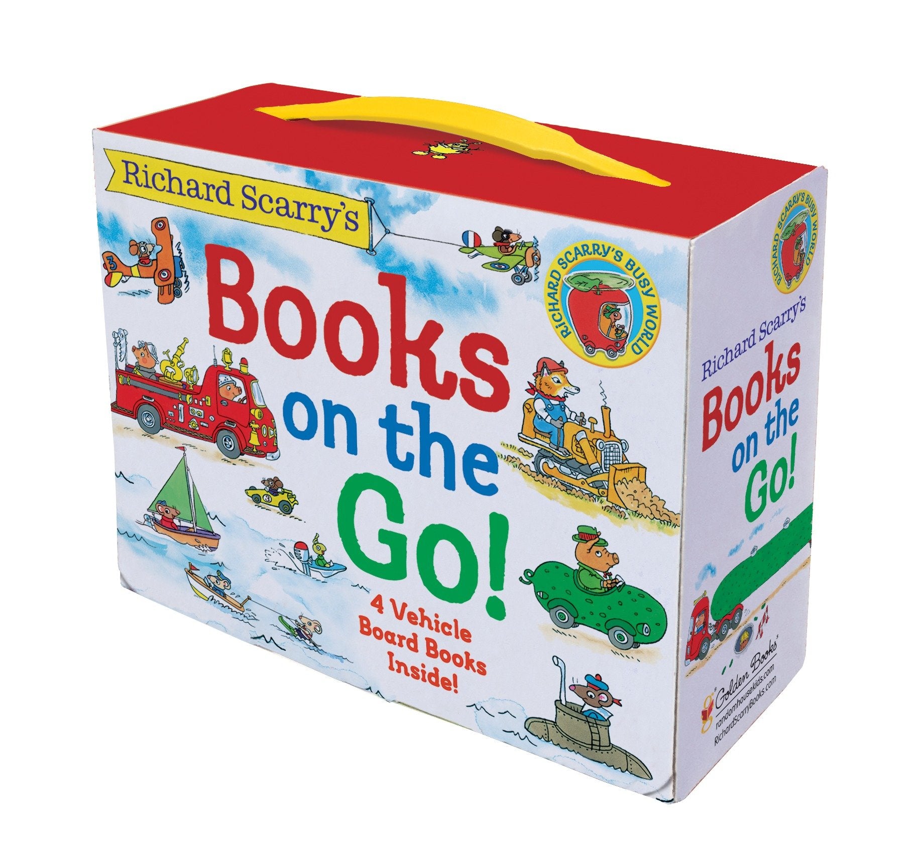 Richard Scarry's Books on the Go - 4 Board Books