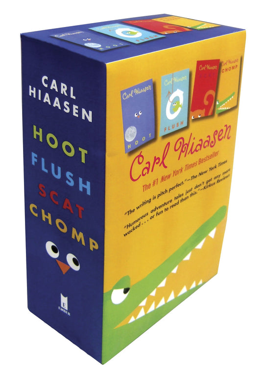 Hiaasen 4-Book Trade Paperback Box Set - Chomp; Flush; Hoot; Scat
