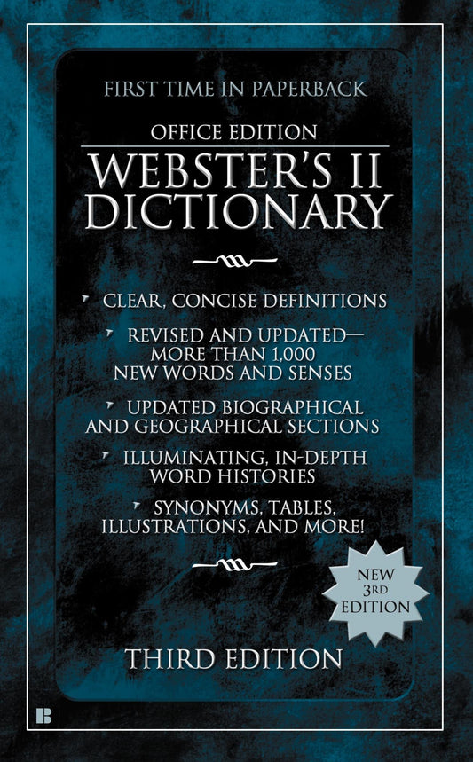 Webster's II Dictionary - Office Edition, Third Edition
