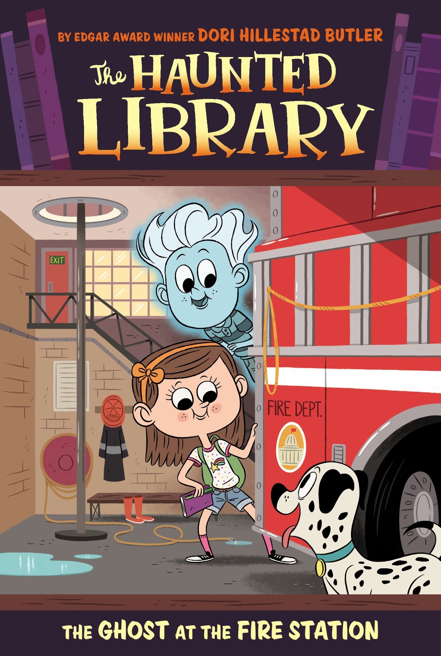 The Ghost at the Fire Station #6 (The Haunted Library) (Book:6)