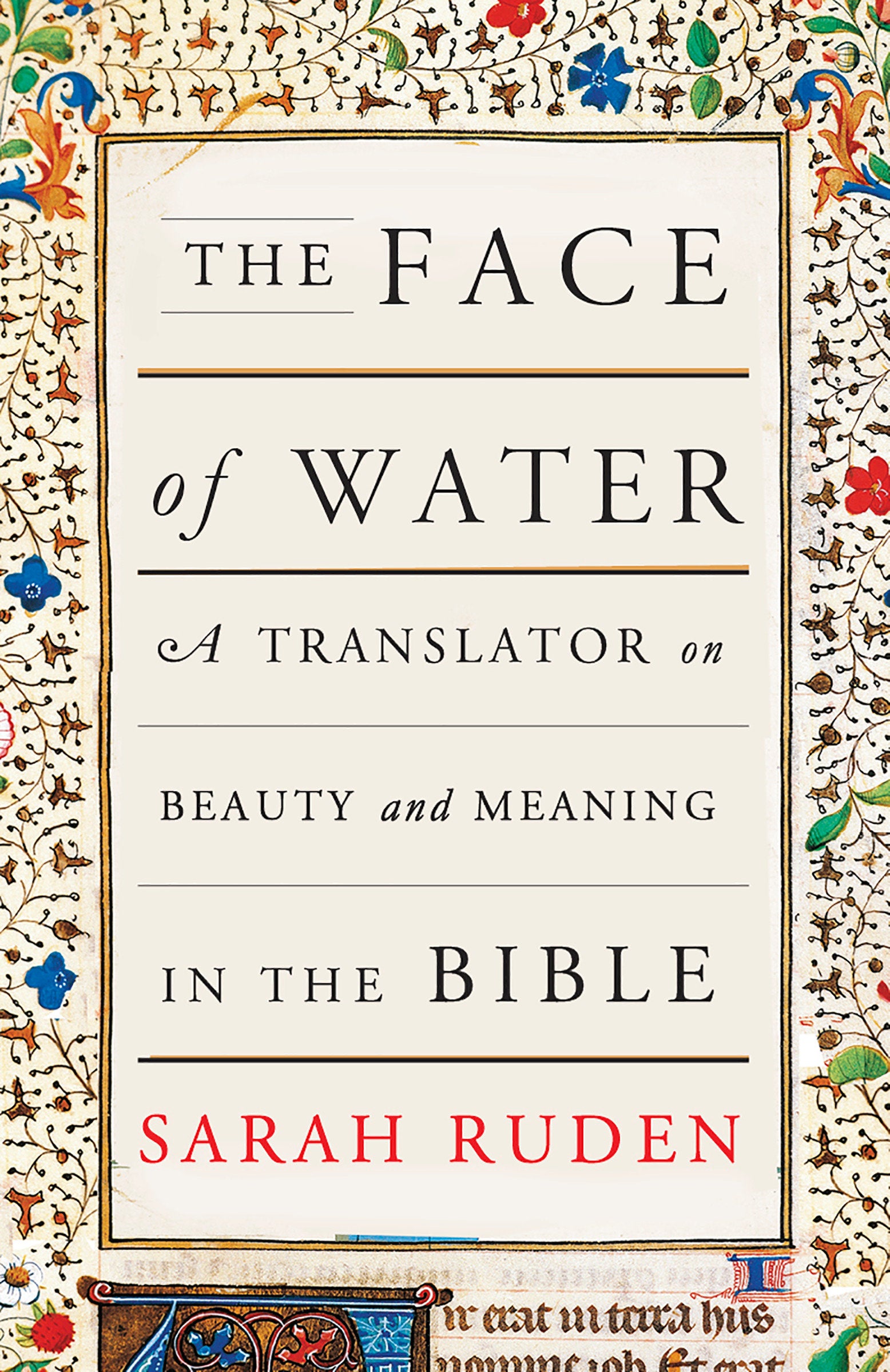 The Face of Water - A Translator on Beauty and Meaning in the Bible