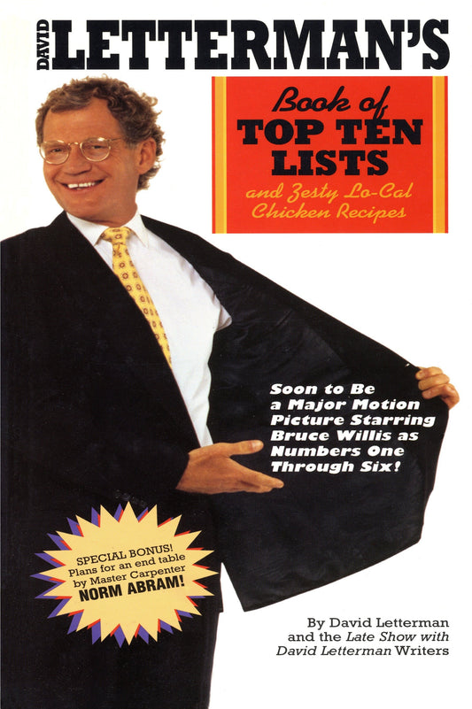 David Letterman's Book of Top Ten Lists - and Zesty Lo-Cal Chicken Recipes