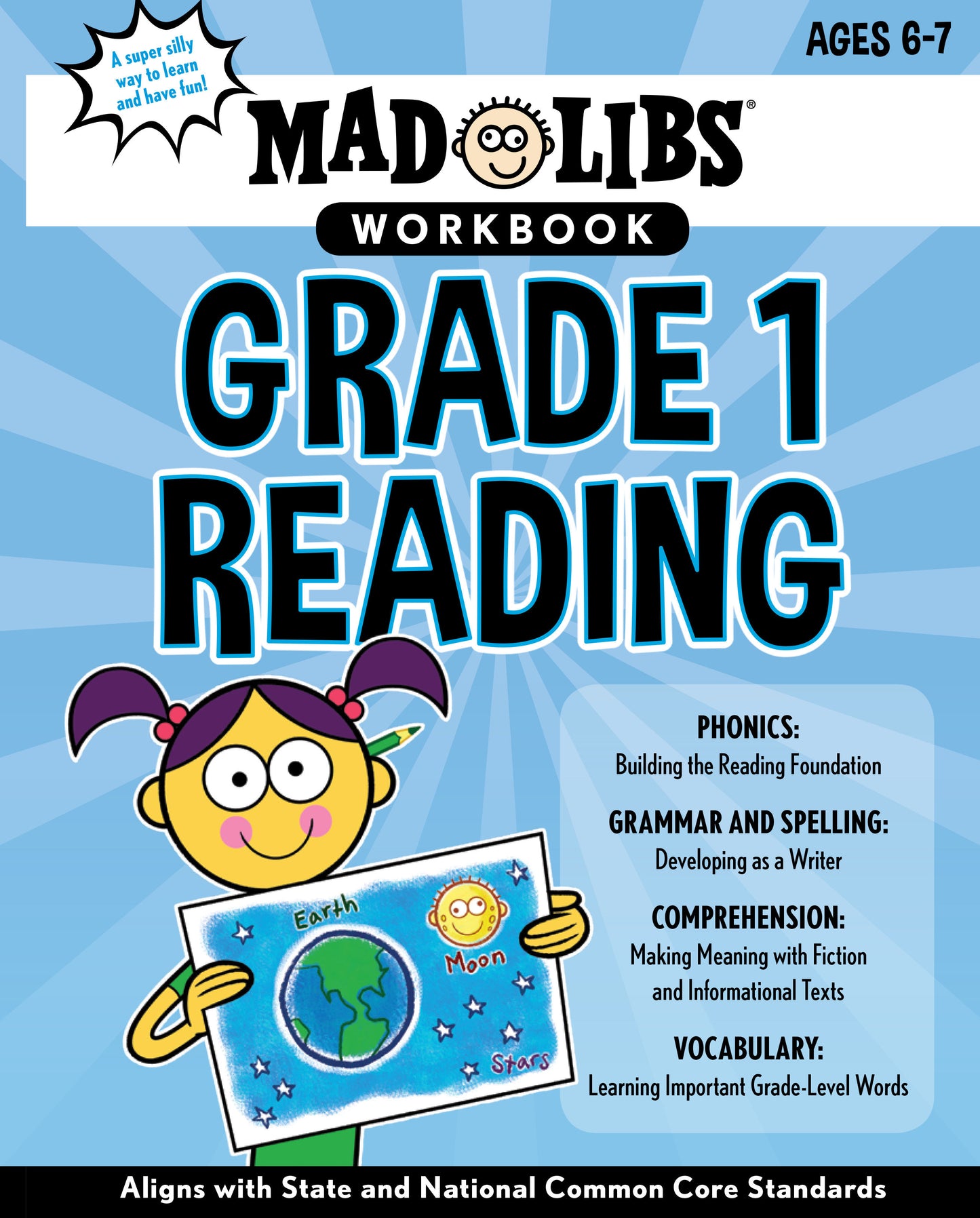 Mad Libs Workbook: Grade 1 Reading - Aligns with State and National Common Core Standards (Mad Libs Workbooks)