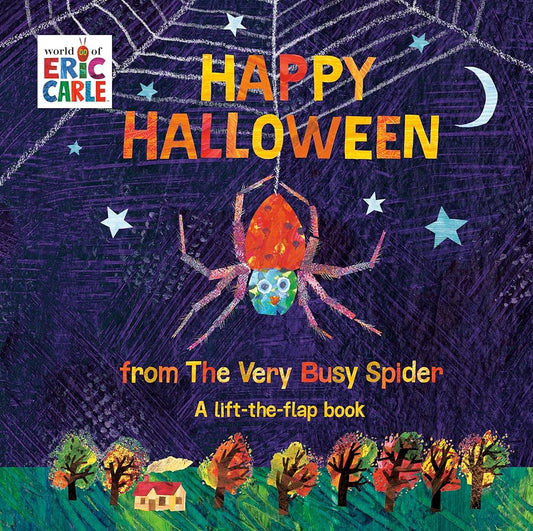 Happy Halloween from The Very Busy Spider: A Lift-the-Flap Book (The World of Eric Carle) cover image
