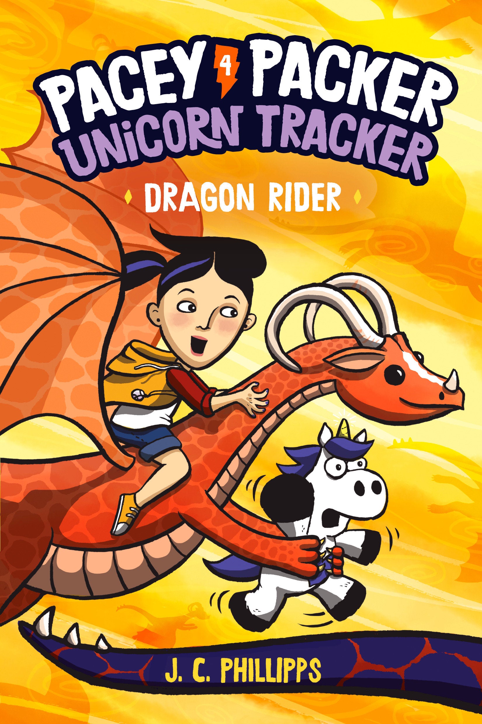 Pacey Packer, Unicorn Tracker 4: Dragon Rider - (A Graphic Novel) (Pacey Packer, Unicorn Tracker) (Book:4)