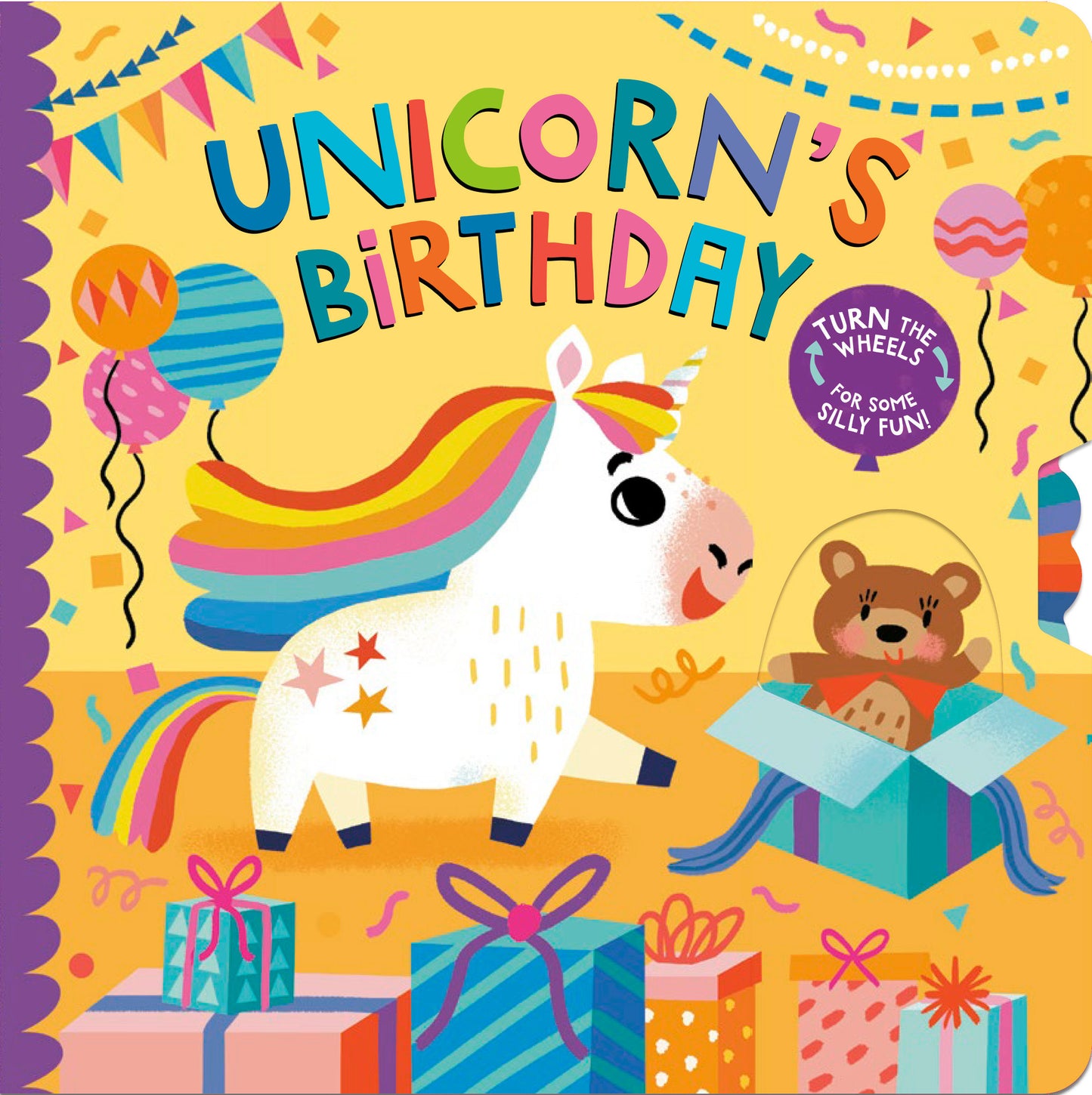 Unicorn's Birthday - Turn the Wheels for Some Silly Fun!