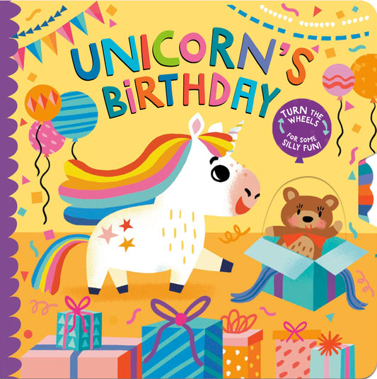Unicorn's Birthday - Turn the Wheels for Some Silly Fun!