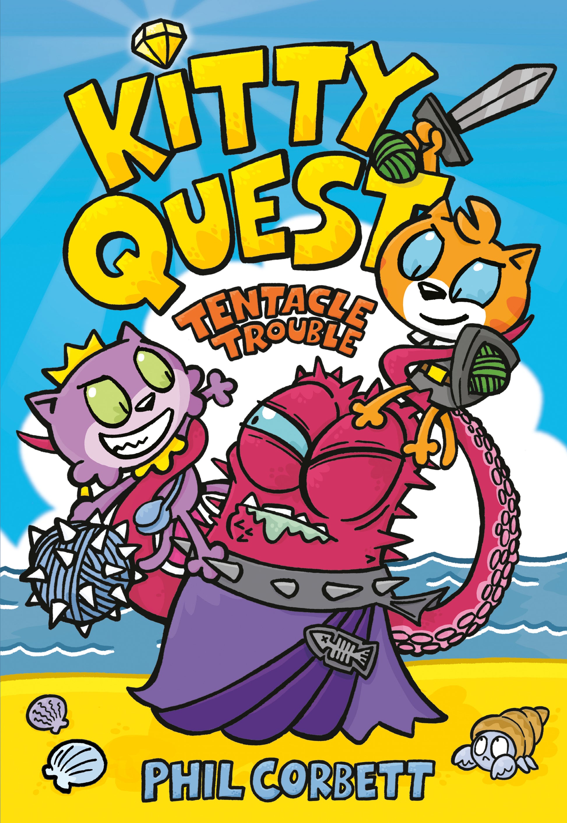 Kitty Quest: Tentacle Trouble: A Graphic Novel (Kitty Quest) (Book:2)