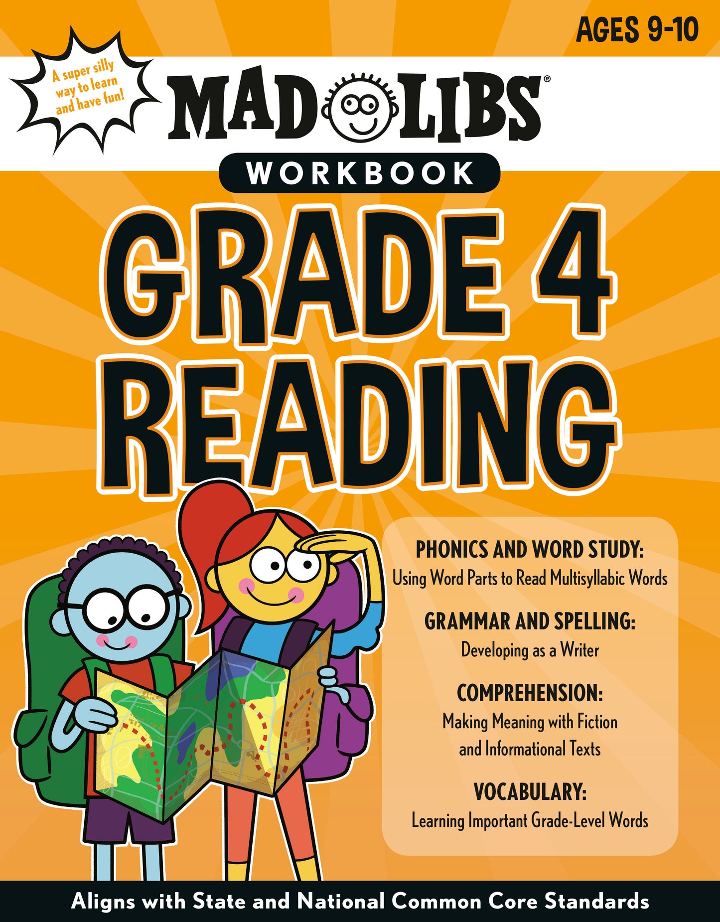 Mad Libs Workbook: Grade 4 Reading - Aligns with State and National Common Core Standards (Mad Libs Workbooks)