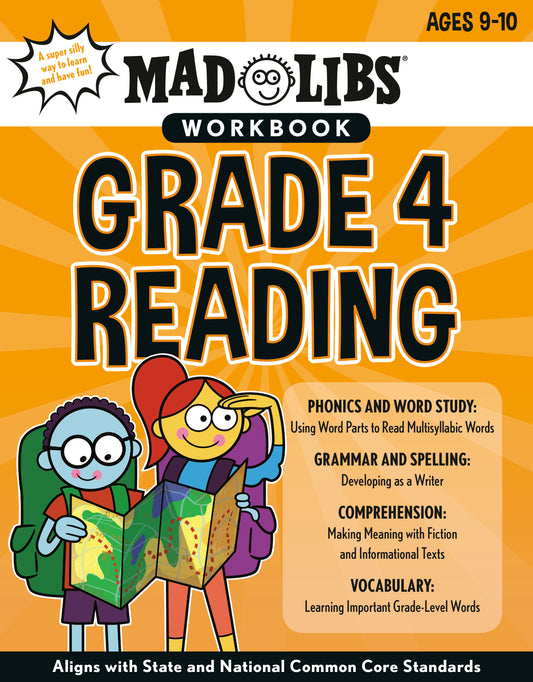 Mad Libs Workbook: Grade 4 Reading - Aligns with State and National Common Core Standards (Mad Libs Workbooks)